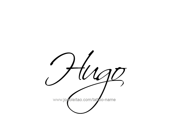 Tattoo Design  Name Hugo   