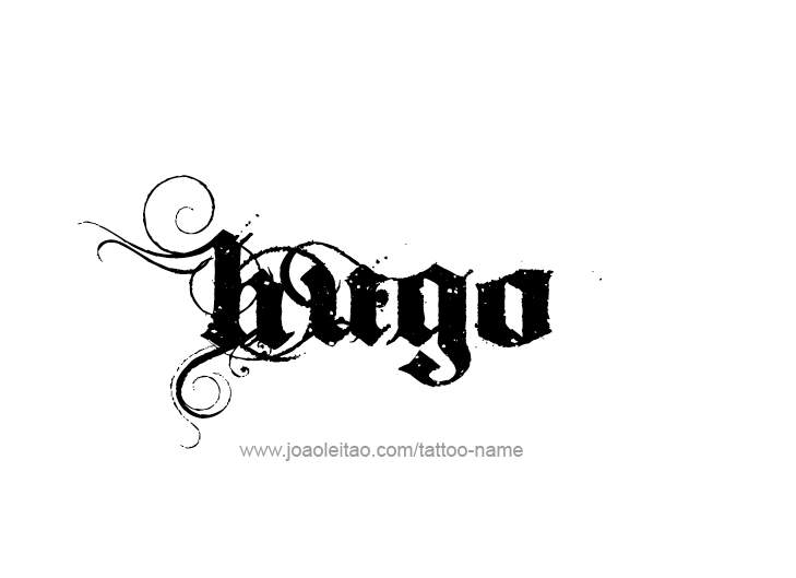 Tattoo Design  Name Hugo   