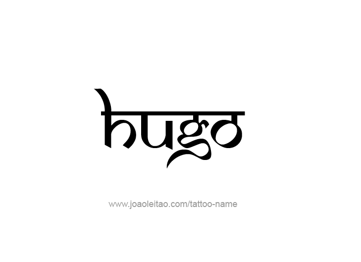 Tattoo Design  Name Hugo   