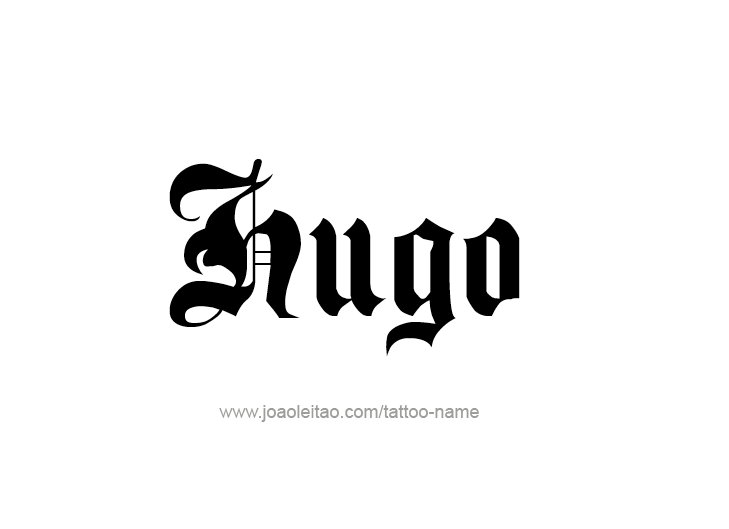 Tattoo Design  Name Hugo   