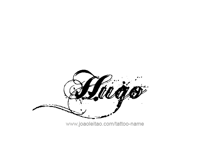 Tattoo Design  Name Hugo   