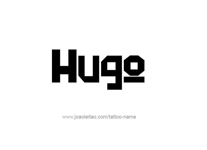 Tattoo Design  Name Hugo   