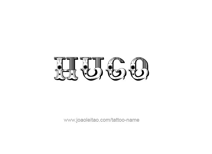 Tattoo Design  Name Hugo   