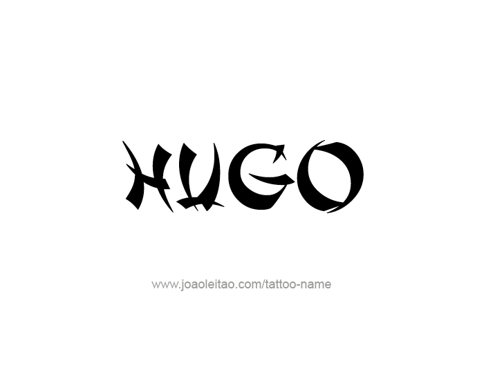 Tattoo Design  Name Hugo