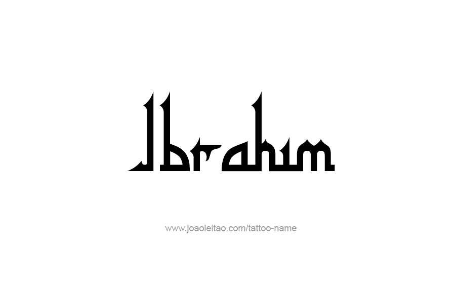 Tattoo Design  Name Ibrahim   