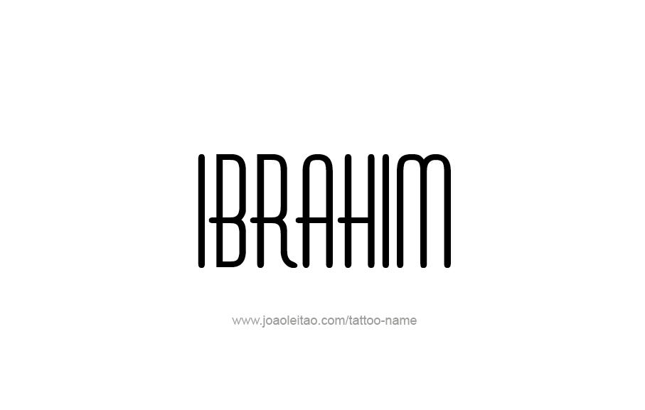 Tattoo Design  Name Ibrahim   