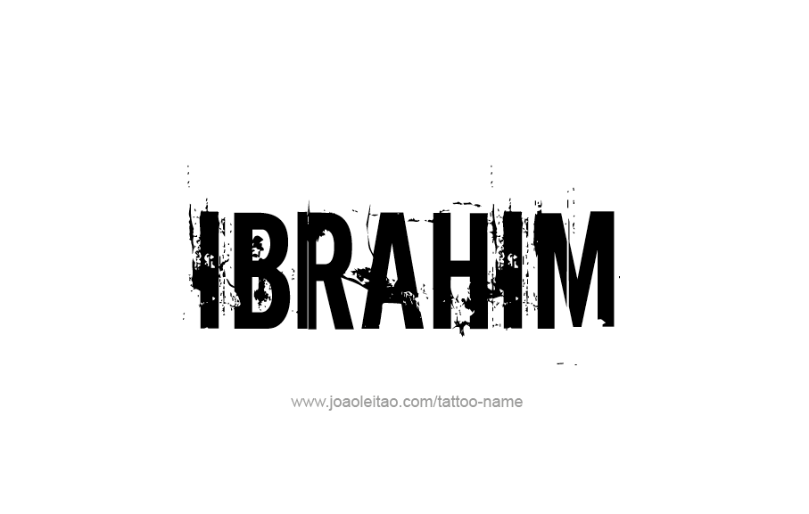 Tattoo Design  Name Ibrahim   