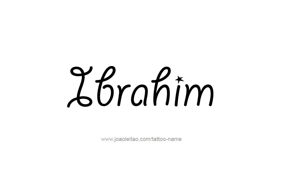 Tattoo Design  Name Ibrahim   