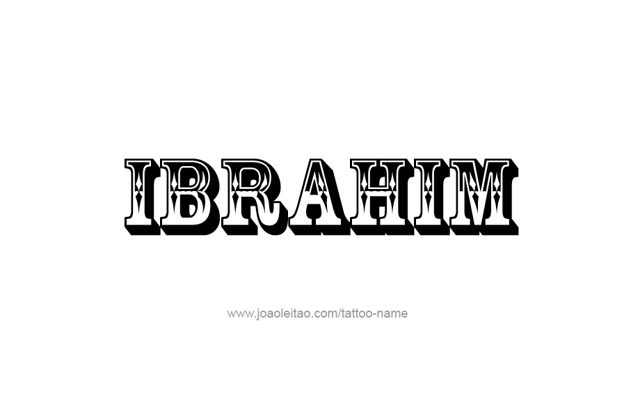 Tattoo Design  Name Ibrahim   