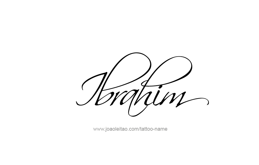 Tattoo Design  Name Ibrahim   