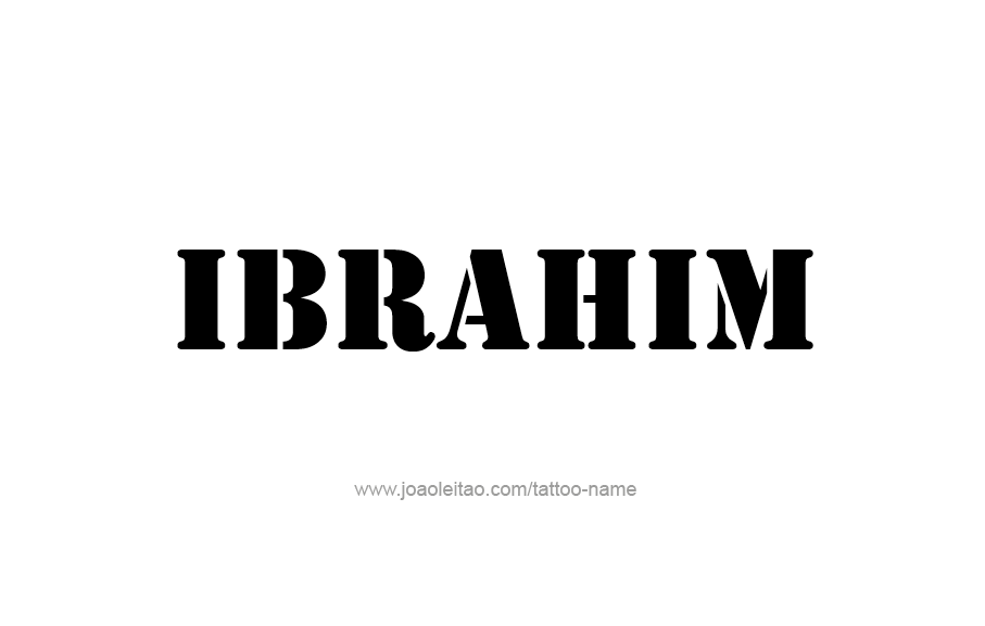 Tattoo Design  Name Ibrahim   