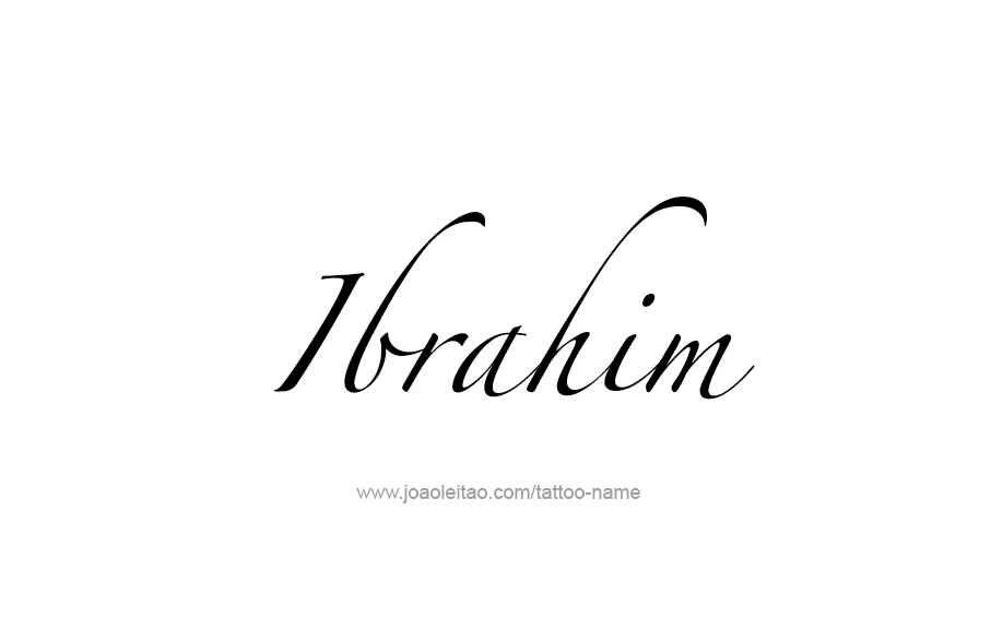 Tattoo Design  Name Ibrahim   