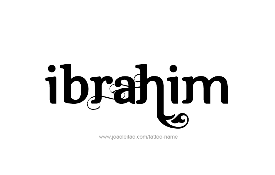 Tattoo Design  Name Ibrahim   