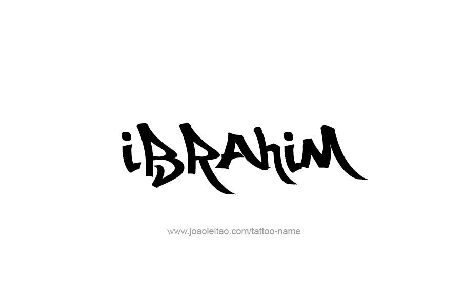 Tattoo Design  Name Ibrahim   