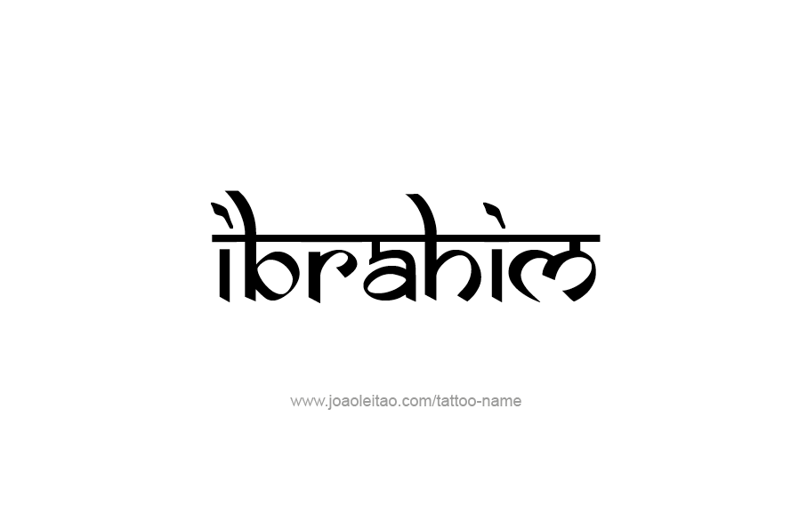 Tattoo Design  Name Ibrahim   