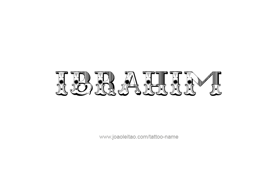 Tattoo Design  Name Ibrahim   