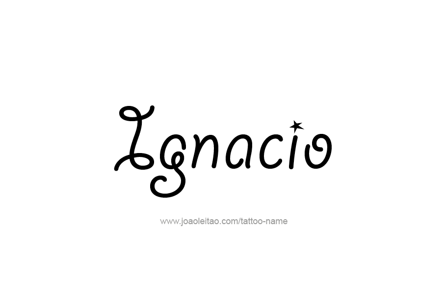 Tattoo Design  Name Ignacio   