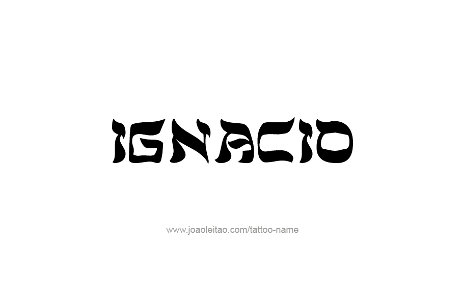 Tattoo Design  Name Ignacio   