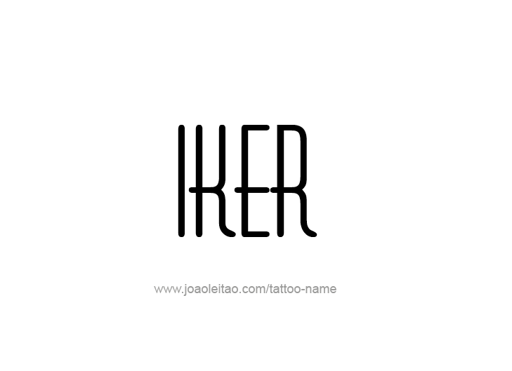 Tattoo Design  Name Iker   