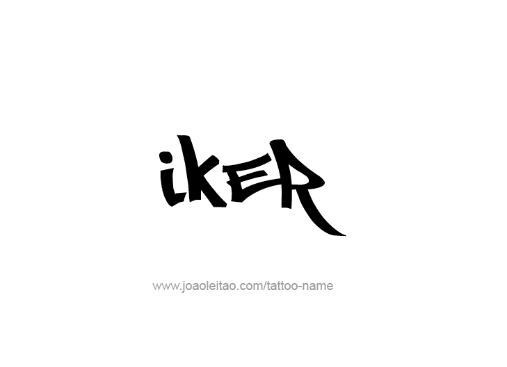 Tattoo Design  Name Iker   