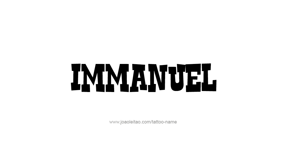 Tattoo Design  Name Immanuel   