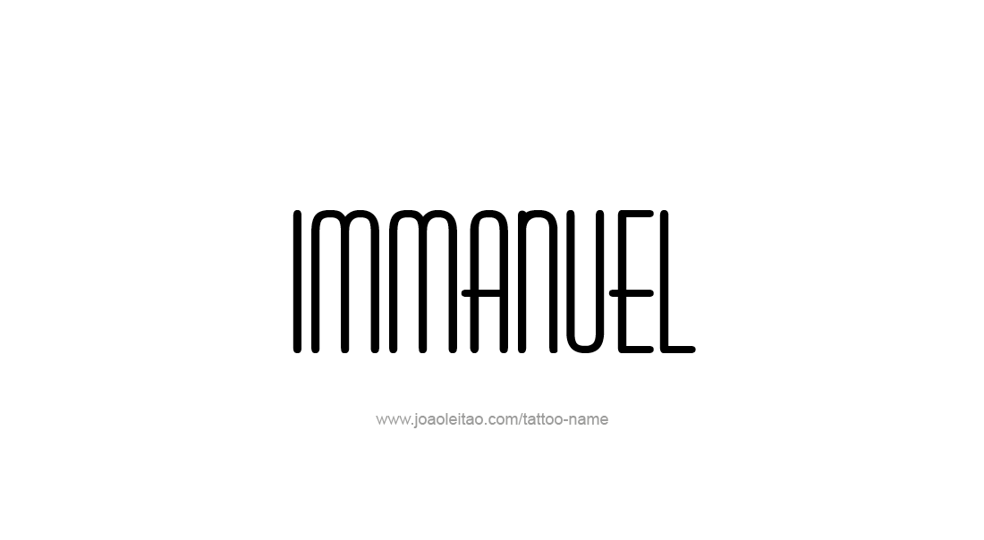 Tattoo Design  Name Immanuel   