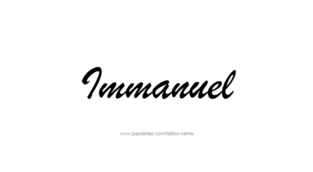 Tattoo Design  Name Immanuel   