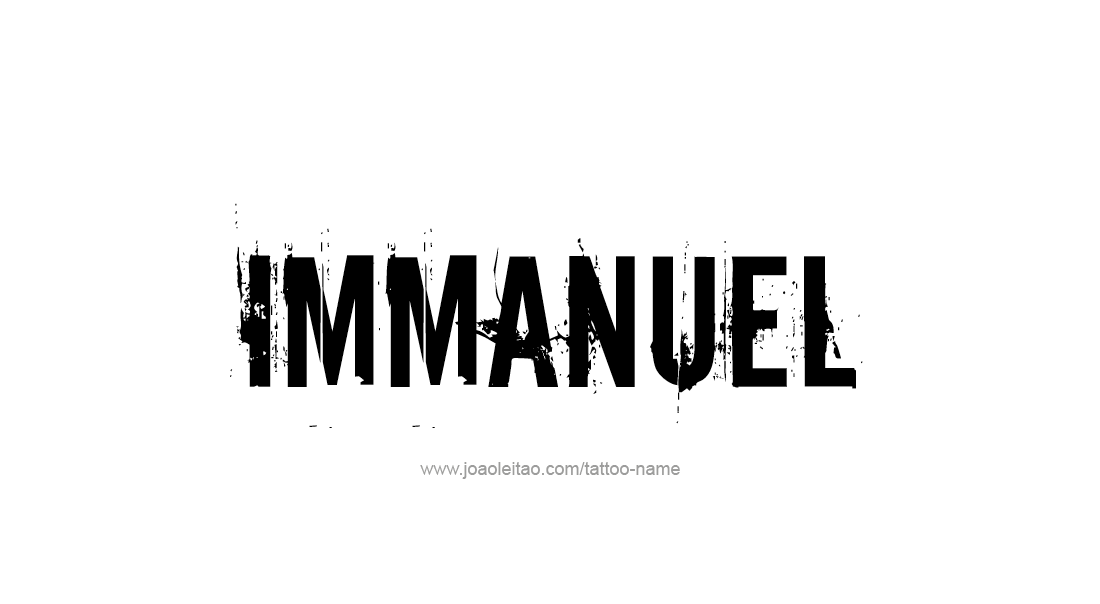 Tattoo Design  Name Immanuel   