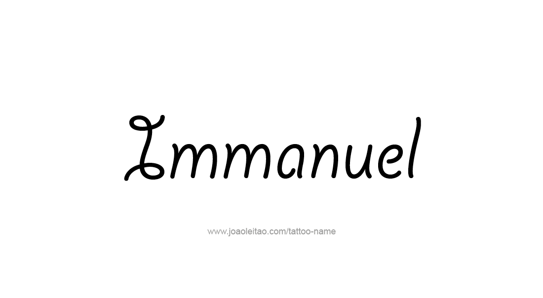 Tattoo Design  Name Immanuel   