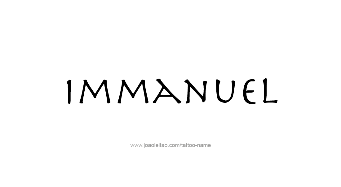 Tattoo Design  Name Immanuel   