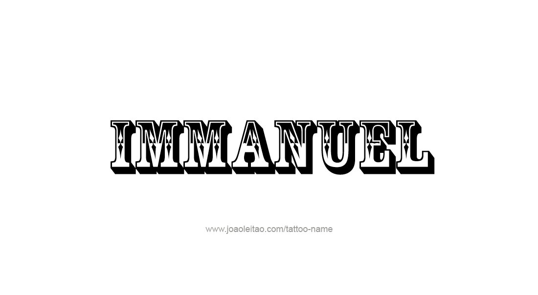 Tattoo Design  Name Immanuel   