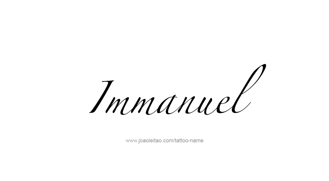 Tattoo Design  Name Immanuel   