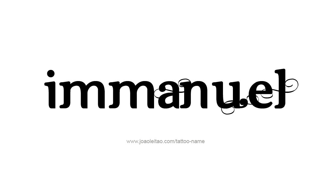 Tattoo Design  Name Immanuel   