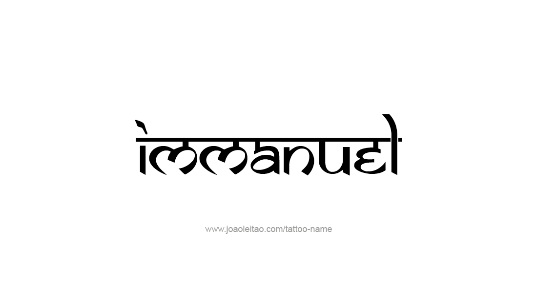 Tattoo Design  Name Immanuel   