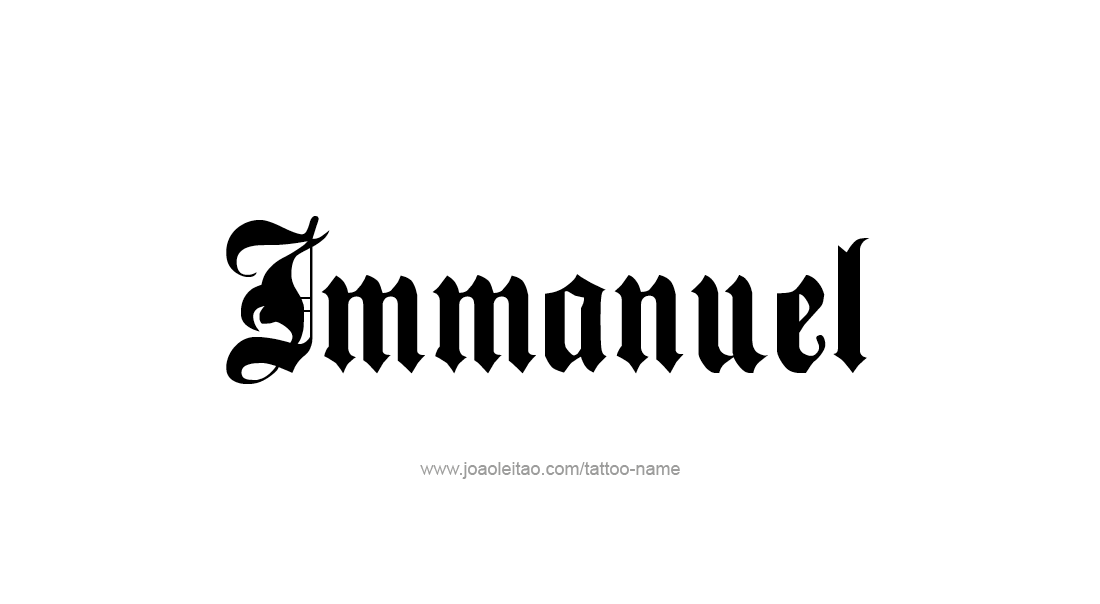 Tattoo Design  Name Immanuel   