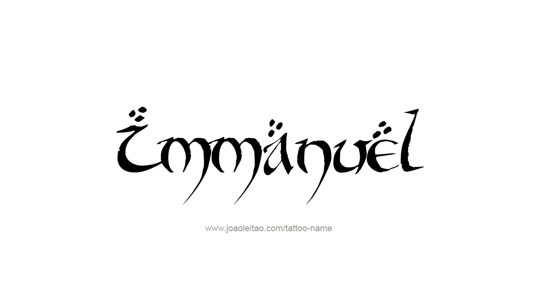 Tattoo Design  Name Immanuel   