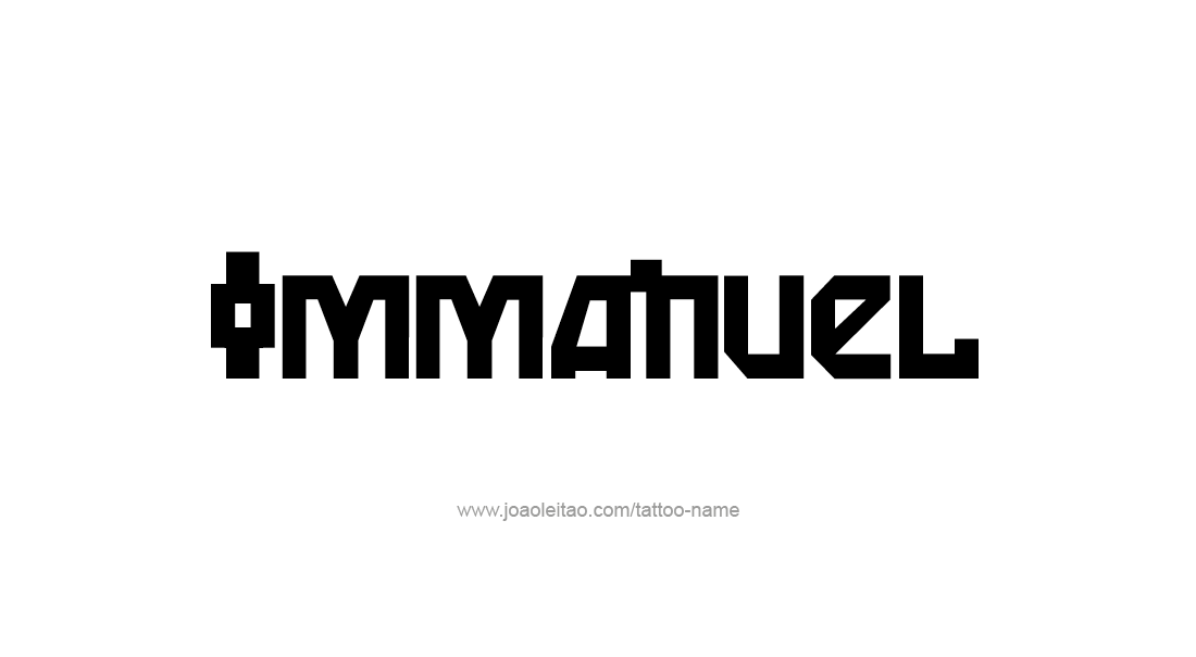 Tattoo Design  Name Immanuel   