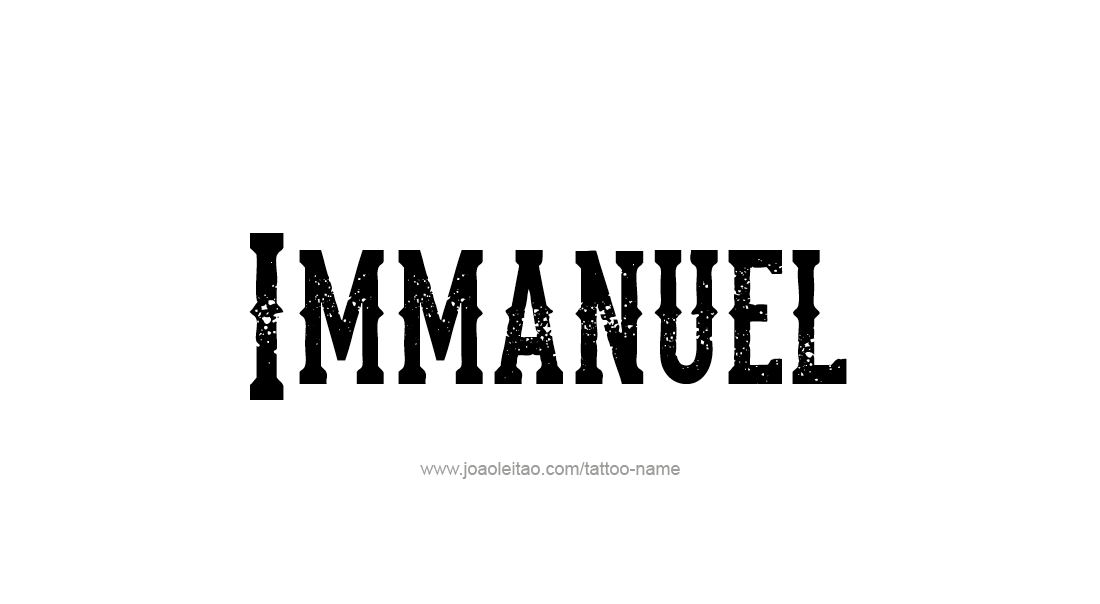 Tattoo Design  Name Immanuel   