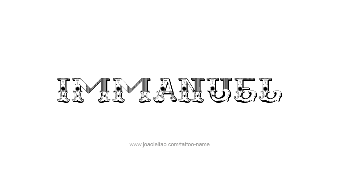 Tattoo Design  Name Immanuel   