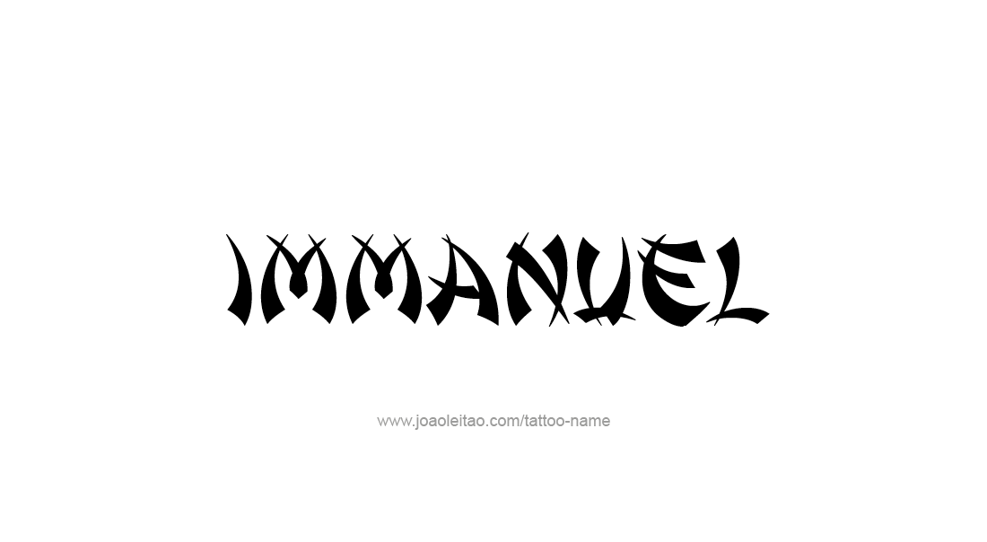 Tattoo Design  Name Immanuel