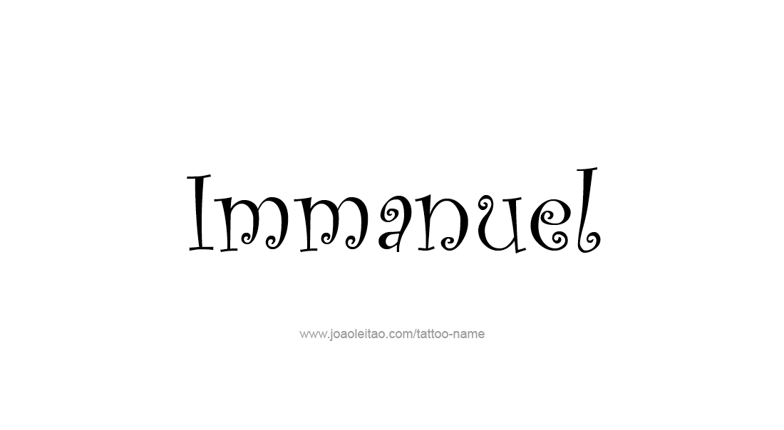 Tattoo Design  Name Immanuel   