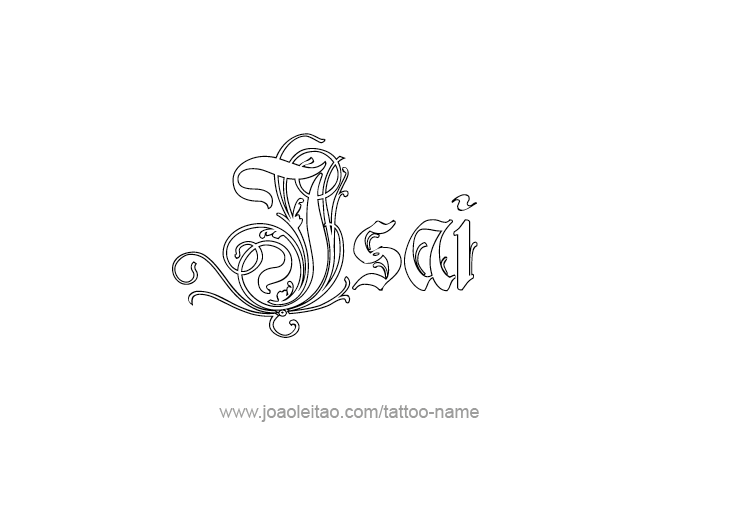 Tattoo Design  Name Isai   