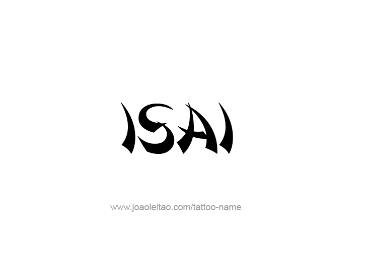 Tattoo Design  Name Isai