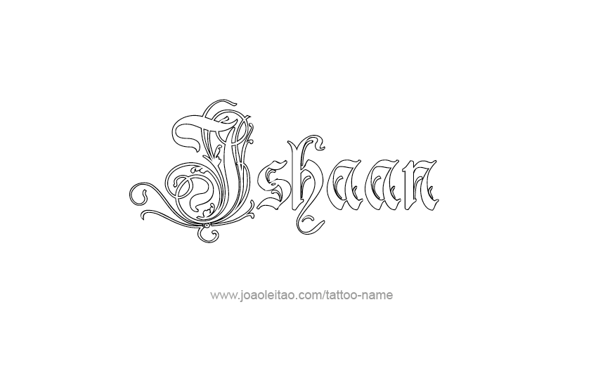 Tattoo Design  Name Ishaan   