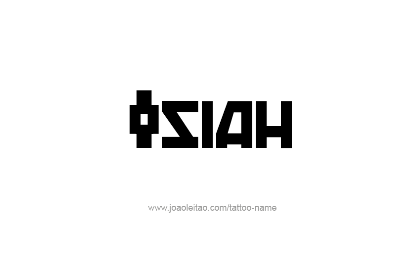 Tattoo Design  Name Isiah   