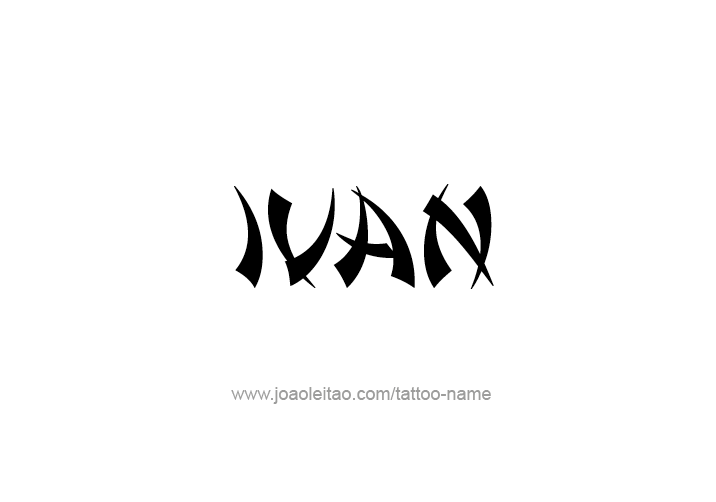 Tattoo Design  Name Ivan