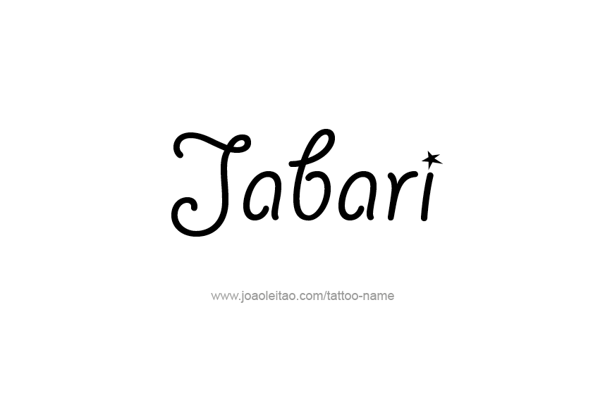 Tattoo Design  Name Jabari   