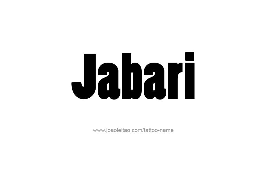 Tattoo Design  Name Jabari   