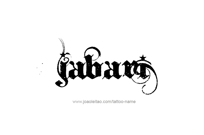 Tattoo Design  Name Jabari   