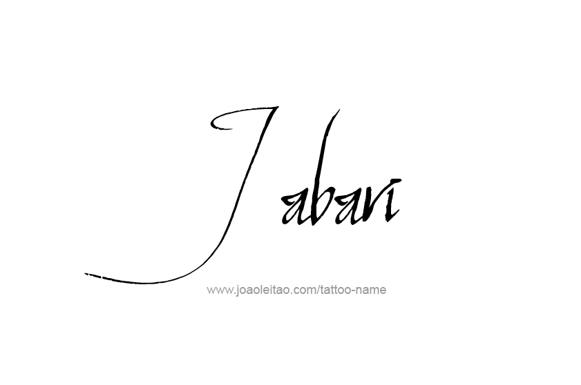 Tattoo Design  Name Jabari   